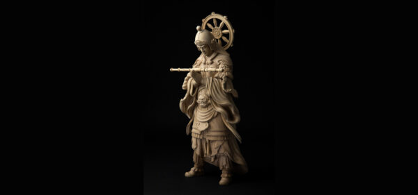 伝統と現代技術を融合した独自の衣紋表現を追求する京仏師・宮本我休氏